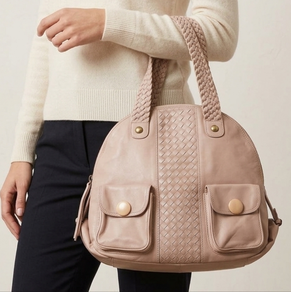 Ipanema Blush Leather Satchel NWT ๐ anthropology - Picture 9 of 10